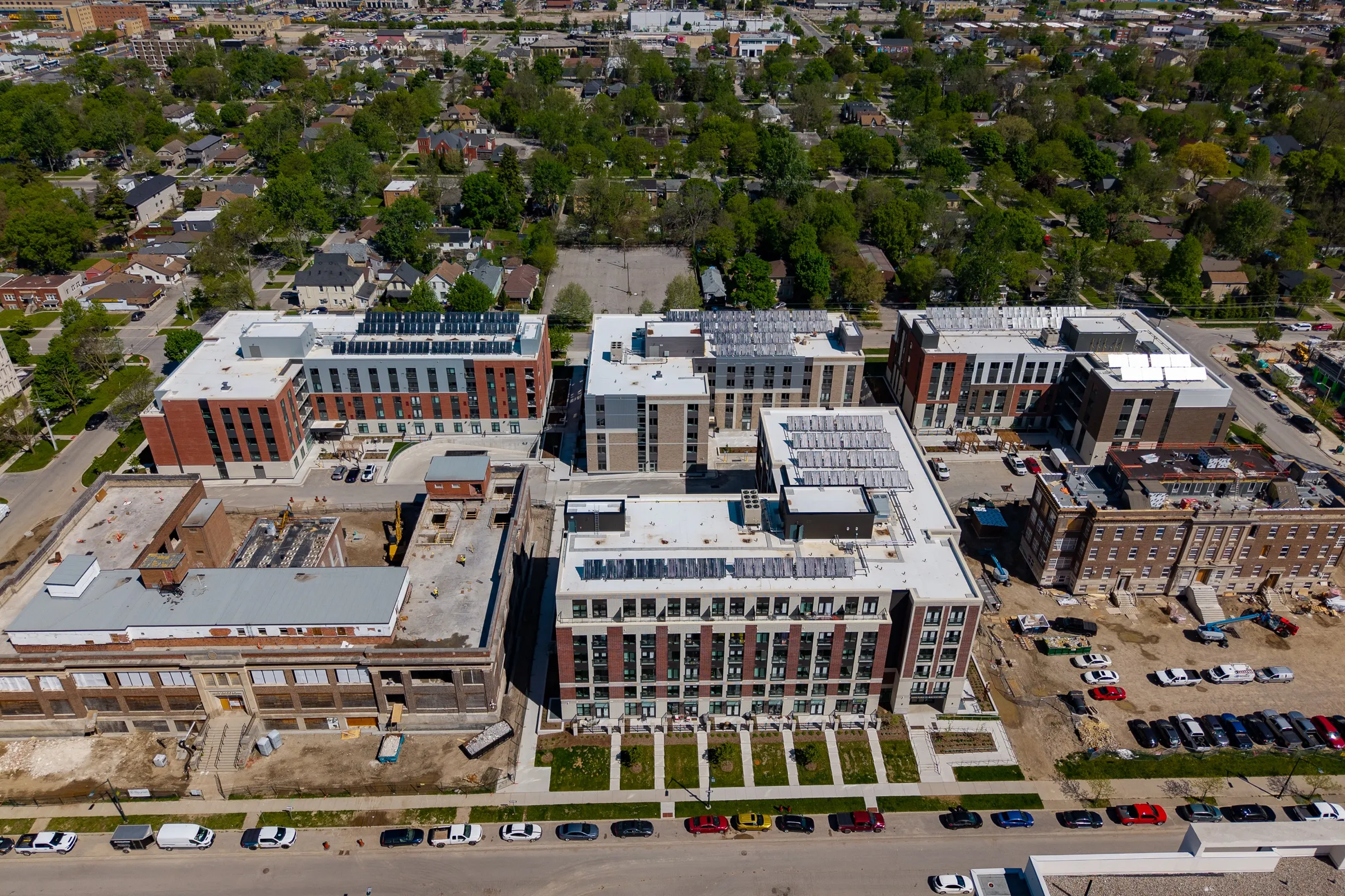 The old Victoria Hospital lands from the air
